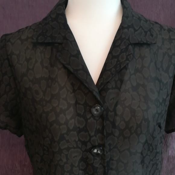 Shear Short-sleeved Long Duster - Picture 4 of 7